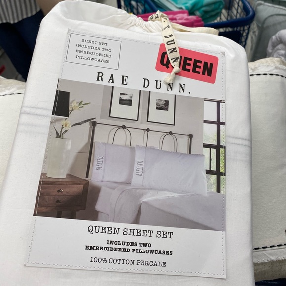 Rae Dunn QUEEN sheets - Picture 1 of 1